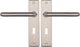 Starx deurklink zilver - rvs look – deurbeslag – deurschild met sleutelgat (sl56) – deurklink coupe