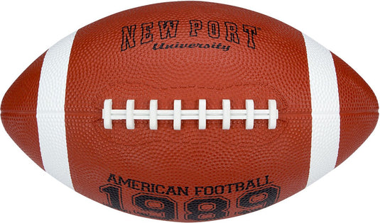 New port american football - large - bruin zwart wit