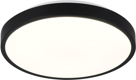 Rl live your light reality slope - plafondlamp - zwart mat - incl. 1x smd 10,5 w - wand- en plafondmontage
