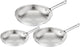 Tefal duetto on b866s334 – set van 3 braadpannen – inductie – pannenset 20 24 28 cm – hoogwaardig roestvrij staal – thermo-fusion™ - koekenpan