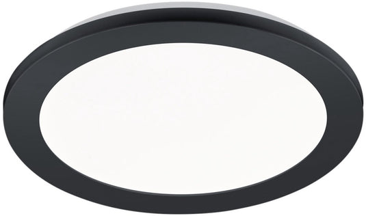 Rl live your light reality camillus - plafondlamp - zwart mat - incl. 1x smd 13 w - zwenkbaar