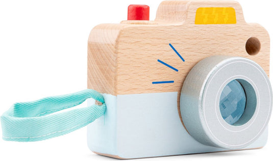 Woet ® houten speelgoedcamera - 'mijn eerste camera' met kaleidoscoop-effect - educatief rollenspel speelgoed - vanaf 18 maanden