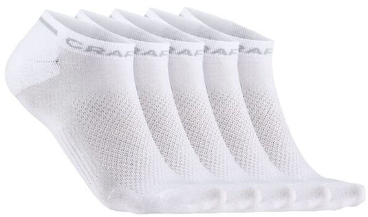 Craft active shaftless sock 5-pack unisex sportsokken - wit