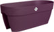 Elho vibia campana flower bridge 60 - balkonbak met ophanging - 100% gerecycled plastic - l 59 x b 26 x h 22 cm - esdoorn paars