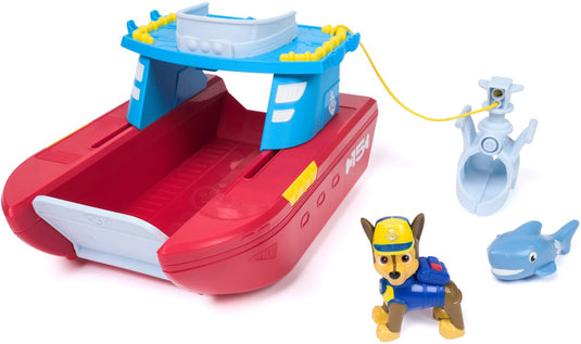 Paw patrol - sea patroller vaartuig - inclusief chase haaifiguur - speelgoedvoertuigen