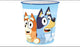 Stor bluey: papiermand, 22.5x21cm,bluey prullenbak, bluey, prullenbak, bluey emmer