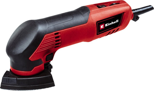 Einhell elektrische delta schuurmachine tc-ds 20 e - 200w - variabele snelheid - stofafzuigaansluiting - incl. 9 stuks schuurpapier