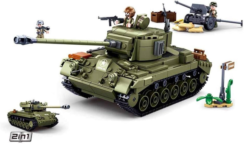 Load image into Gallery viewer, Sluban army - medium tank groen - 742dlg.

