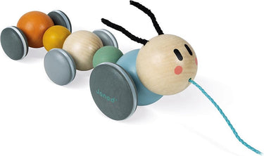 Janod - sweet cocoon - houten trekfiguur - rups