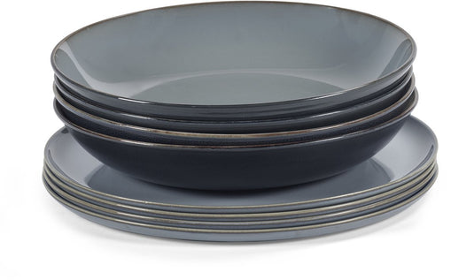 Serax - anita le grelle terres de rêves - serviesset - smokey blauw - 8 stuks