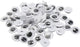 Creativ company wiebelogen - zwart wit - opnaai oogjes knuffels poppen maken - opnaaien - 10 mm - 50 paar - 100 stuks