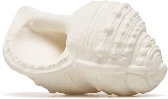 Lanco toys lanco rubberen bijtspeeltje - schelp - rond - wit
