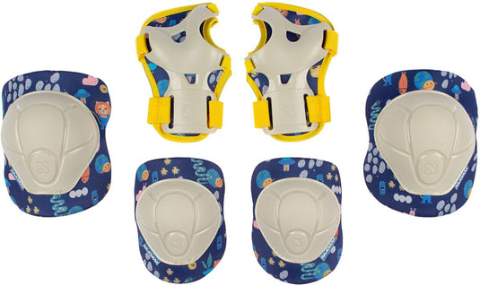 Nijdam skate beschermset - exclusive space x - kinderen - blauw - maat m