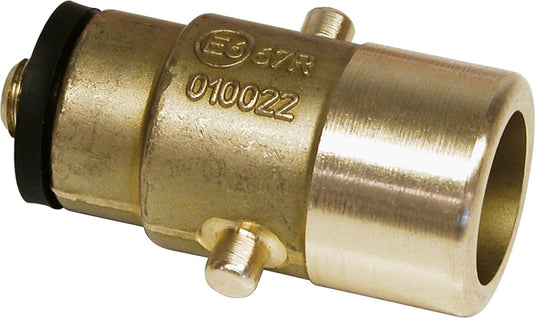 Carpoint lpg-nippel bajonet 10mm - messing goud
