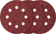 Wolfcraft - schuurpapier set 125mm – 25 stuks - korrel 80 – voor excentrische schuurmachines - 2070100