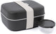 Amuse bento lunchbox 3-in-1 charcoal - brooddoos met elastiek en lekvrij sauspotje - broodtrommel - bpa-vrij - zwart - 900ml + 600ml + 85ml