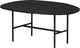 Woood vajen salontafel - marmeren look - zwart - 34x80x60