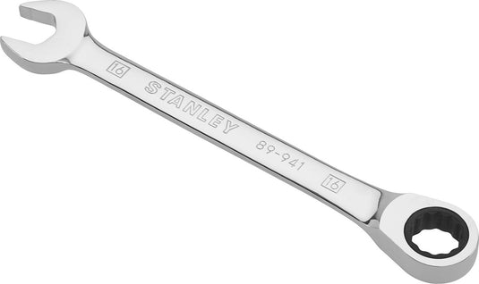 Stanley - steek - ringsleutels+ratelring 16mm