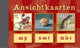 Ansichtkaarten, aap - noot - mies