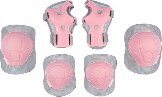 Nijdam skate beschermset kinderen - concrete rose - roze grijs - s