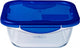 Pyrex - cook go schaal vierkant met deksel 1,9 liter - transparant