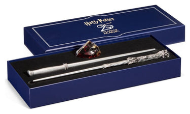 Noble collection harry potter celebration wand harry potter 25th anniversary wands and sorcerer's stone set