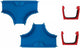 Aquaplay big - - t-splitsing - set van 2 - uitbreiding - waterbaanaccessoires