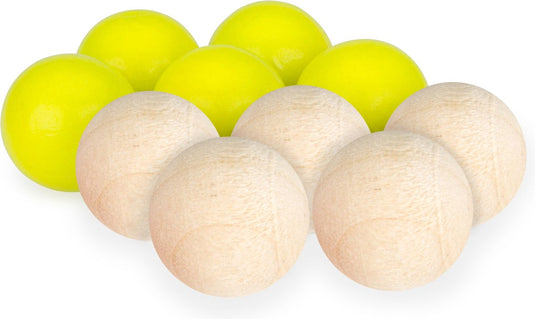 Get go jeu de boules buts - 10 stuks - geel blank