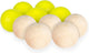 Get go jeu de boules buts - 10 stuks - geel blank