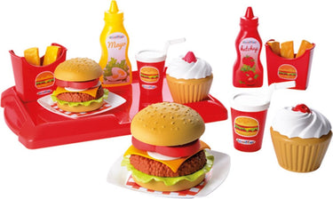 Ecoffier écoiffier 100% chef: hamburgerset 25-delig