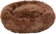 Flamingo hondenmand – donut hondenmand – kattenmand – ronde pluche mand met antislip – mand krems bruin – ø70 cm