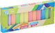 Eddy toys krijtjes 12 stuks - stoepkrijt chalk sticks voor buiten tekenen - krijtstangen voor stoep en speelplein - krijtjes set voor kinderen - vanaf 2 jaar