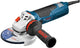 Bosch blauw slijpmachine gws 19-125 cie (beschermkap, handgreep vibration control, opnameflens, pensleutel, spanmoer)