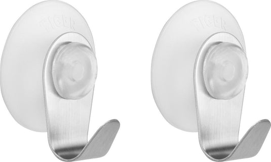 Tiger simply - handdoekhaak - 2 stuks - rvs geborsteld