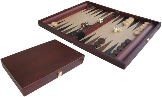 Hot games hot sports backgammon koffer hout bruin 35x23