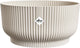 Elho vibes fold bowl 25 - plantenschaal voor binnen - 100% gerecycled plastic - ø 24.9 x h 12.1 cm - linen white