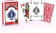 Bicycle ® bridge size french faces rood - klassieke belgische speelkaarten - premium kwaliteit