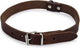 Beeztees - halsband hond - leer - bruin - 43-52 cm x 20 mm one size