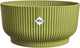 Elho vibes fold bowl 25 - plantenschaal voor binnen - 100% gerecycled plastic - ø 24.9 x h 12.1 cm - varengroen