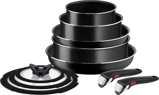 Tefal ingenio easy cook clean - pannenset - 10-delig - niet geschikt voor inductie - stapelbaar - afneembare handgreep