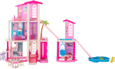 Barbie droomhuis poppenhuis- meer dan 65 onderdelen - inclusief meubels en accessoires