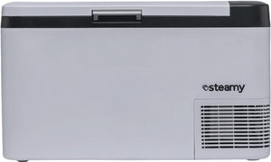 Steamy -e single zone elektrische compressor koelbox - 26 liter - 12v en 230v - voor auto en camping - wit