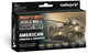 Vallejo hobbyverf acrylverf - 70203 model color - wwii amerikaanse tanks en infanterie kleurenset - acryl set - 6x verf set - 6x 18 ml