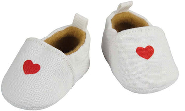 Heless poppenpantoffel met hart, 38-45 cm