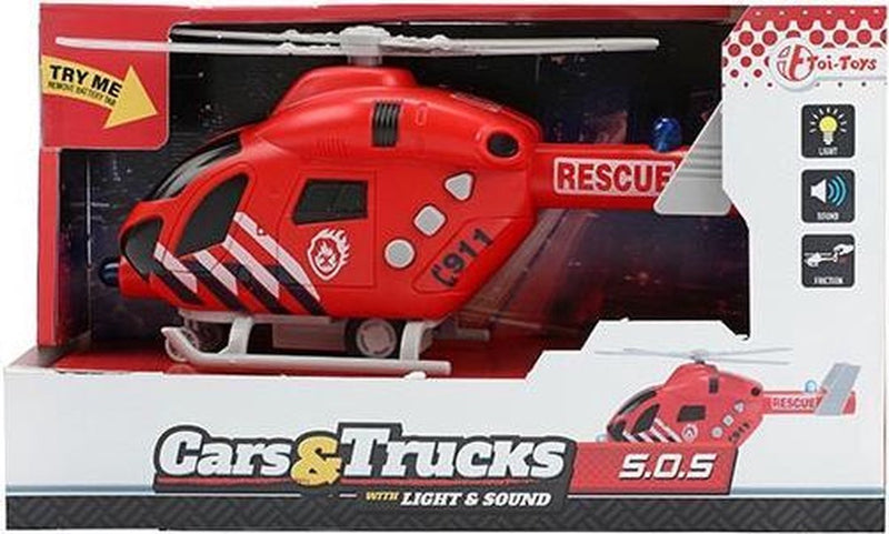 Load image into Gallery viewer, Toi-toys vehicool brandweer helikopter met licht en geluid
