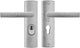 Axa deurbeslag set - curve plus - deurkruk aluminium - u - pc55 met kerntrekbeveiliging - skg***