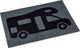 Bo-camp - deurmat - polyamide - print - camper - 40x60 cm