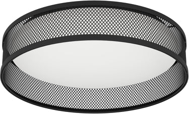 Eglo luppineria plafondlamp - led - ø 38,5 cm - zwart|wit - staal