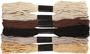Creativ company cc borduurgaren 1 mm bruin 6 stuks