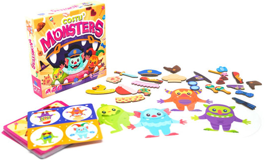 Geronimo games costu' monsters - - blue orange - kinderspel - observatie - snelheid - vanaf 4 jaar oud - van 2 tot 4 spelers